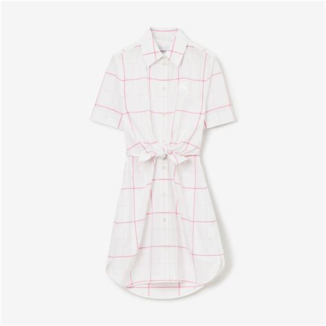 burberry check cotton dress|check cotton poplin shirt.